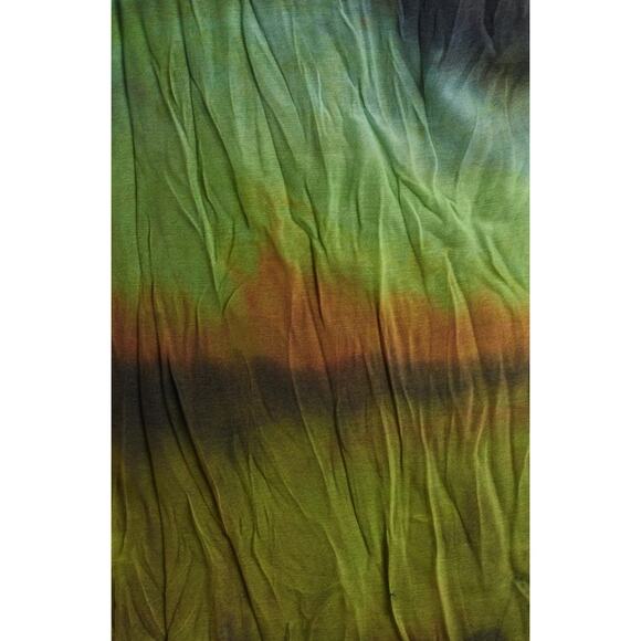 Topshop NWOT Tie Dye Long Sleeve Mesh Minidress Size 0-2 Green Black Colorful - Picture 4 of 9